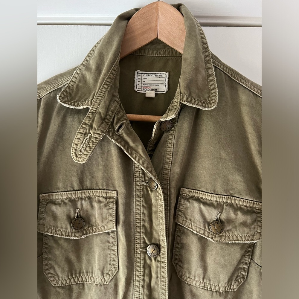 Current Elliot Nordstrom Army Green The Commander Military Jacket Size 1 Small - Picture 5 of 13